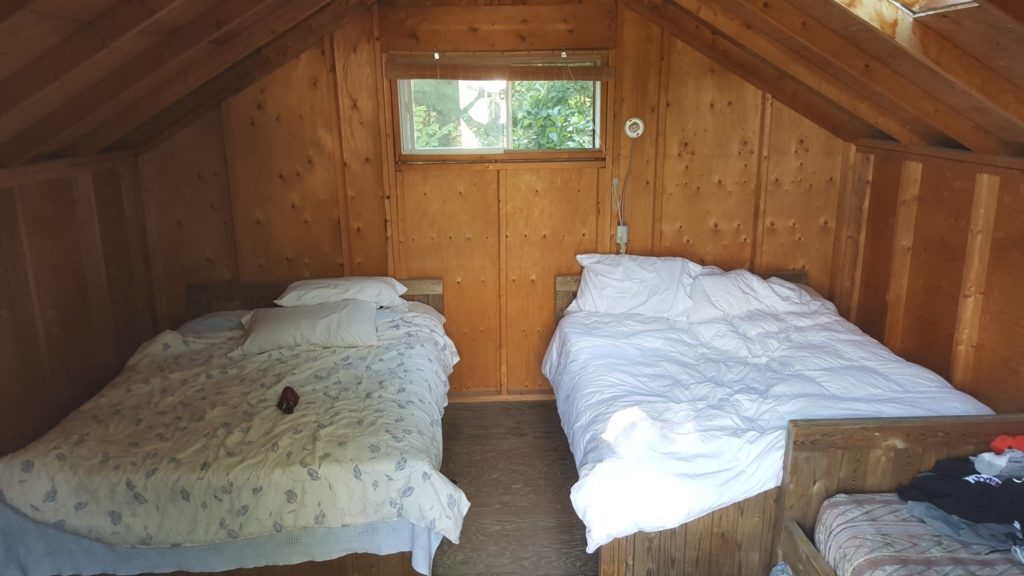 no-frills cabin at Wilderness Tours